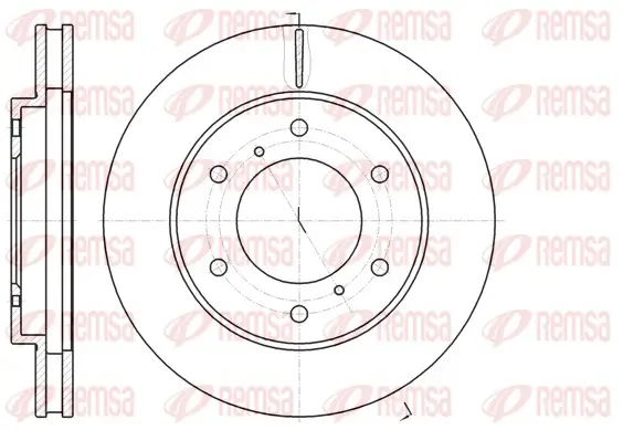 Bremsscheibe Vorderachse REMSA 61118.10