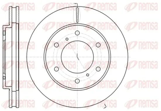 Bremsscheibe Vorderachse REMSA 61118.10 Bild Bremsscheibe Vorderachse REMSA 61118.10