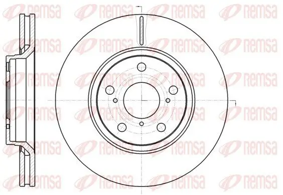 Bremsscheibe Vorderachse REMSA 61121.10