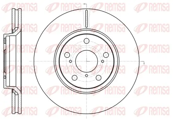 Bremsscheibe Vorderachse REMSA 61121.10