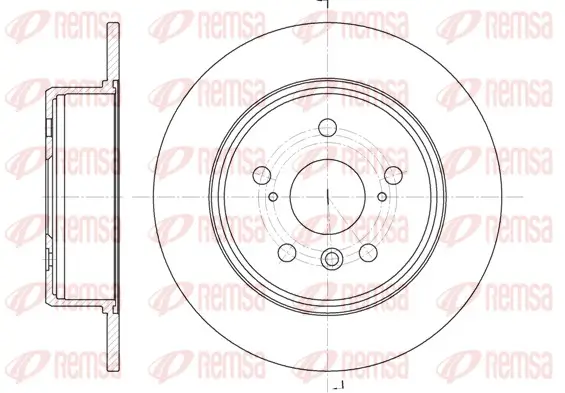 Bremsscheibe Hinterachse REMSA 61128.00