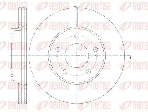 Bremsscheibe Vorderachse REMSA 61130.10