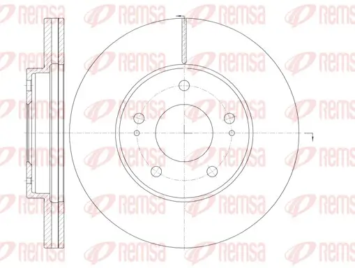 Bremsscheibe Vorderachse REMSA 61130.10