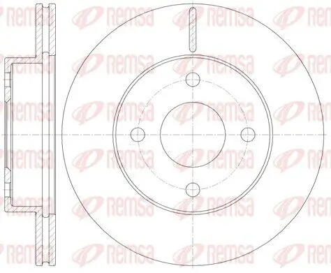 Bremsscheibe Vorderachse REMSA 61131.10
