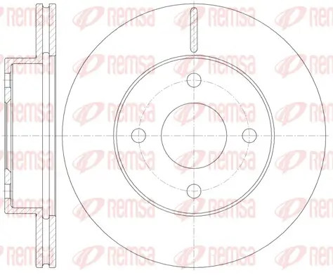 Bremsscheibe Vorderachse REMSA 61131.10