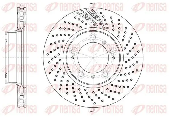 Bremsscheibe Vorderachse rechts REMSA 61133.11
