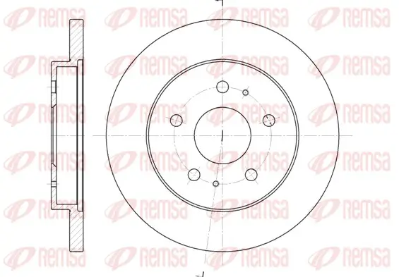 Bremsscheibe Vorderachse REMSA 61143.00