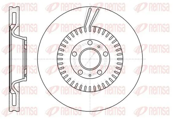 Bremsscheibe Vorderachse REMSA 61154.10