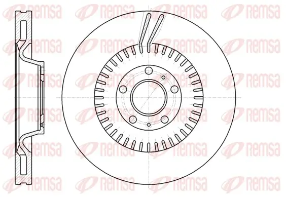 Bremsscheibe Vorderachse REMSA 61154.10