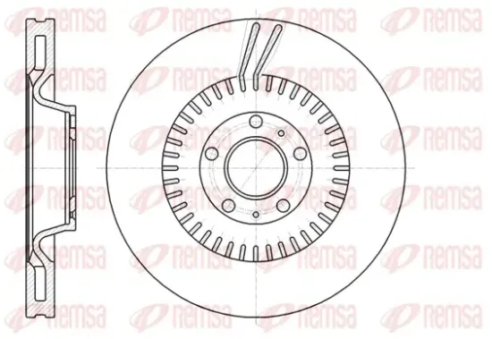 Bremsscheibe Vorderachse REMSA 61154.10 Bild Bremsscheibe Vorderachse REMSA 61154.10