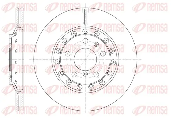 Bremsscheibe Hinterachse REMSA 61155.10
