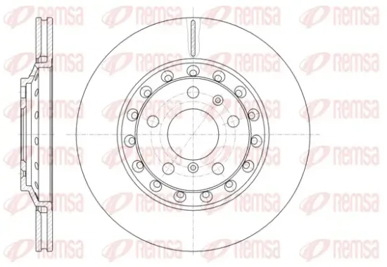 Bremsscheibe Hinterachse REMSA 61155.10 Bild Bremsscheibe Hinterachse REMSA 61155.10