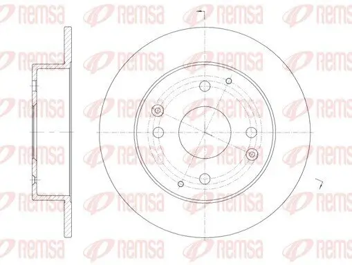 Bremsscheibe Hinterachse REMSA 61156.00
