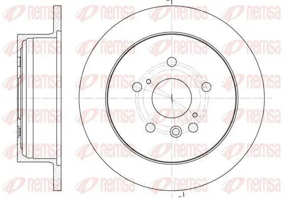 Bremsscheibe REMSA 61158.00