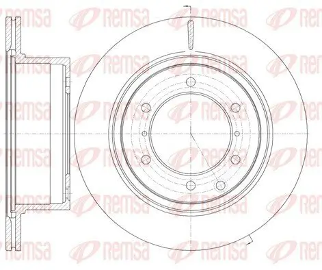 Bremsscheibe Hinterachse REMSA 61159.10
