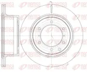 Bremsscheibe Hinterachse REMSA 61159.10