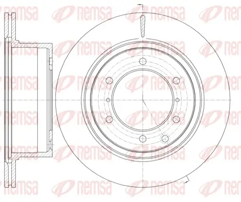 Bremsscheibe Hinterachse REMSA 61159.10