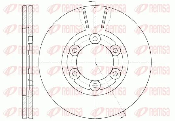 Bremsscheibe Vorderachse REMSA 61164.10