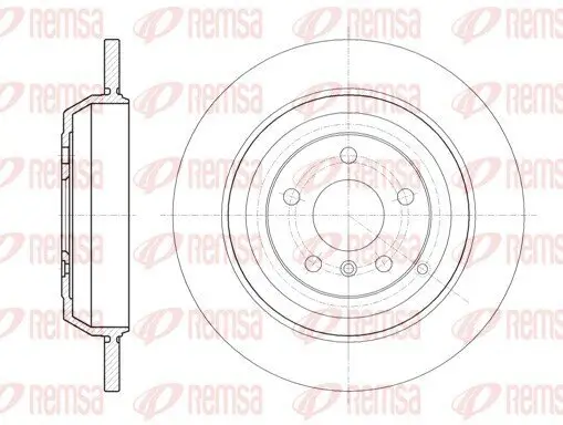 Bremsscheibe Hinterachse REMSA 61166.00 Bild Bremsscheibe Hinterachse REMSA 61166.00