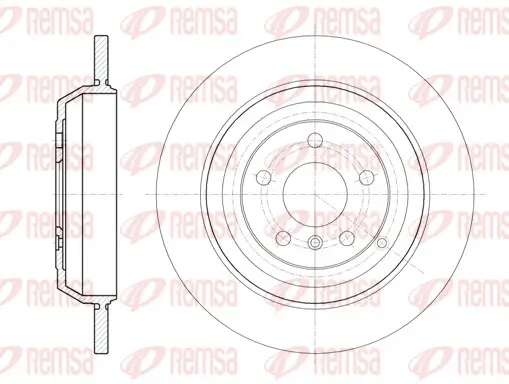 Bremsscheibe Hinterachse REMSA 61166.00