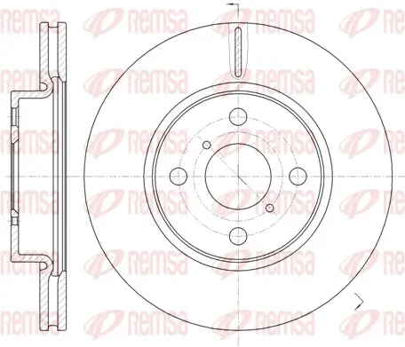 Bremsscheibe Vorderachse REMSA 61169.10