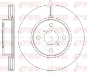Bremsscheibe Vorderachse REMSA 61169.10