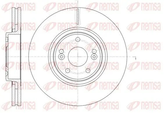 Bremsscheibe Vorderachse REMSA 61171.10