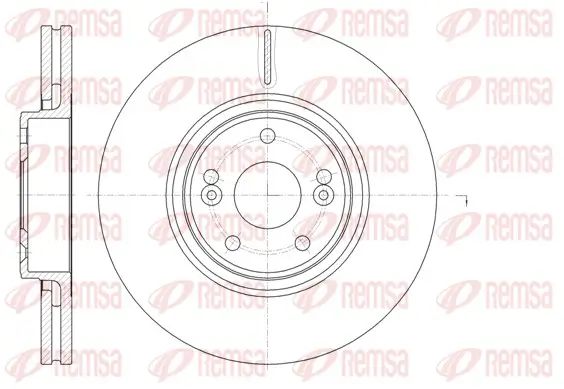 Bremsscheibe Vorderachse REMSA 61171.10
