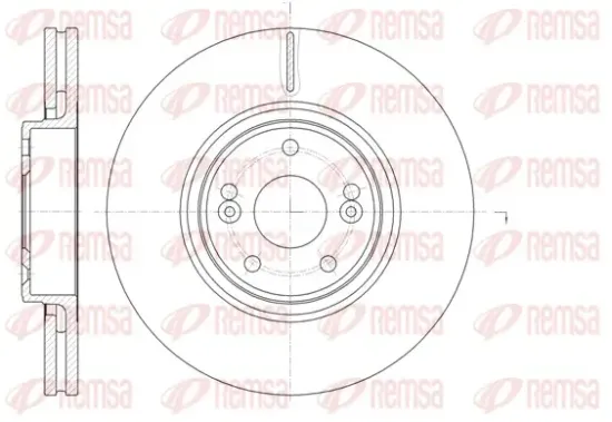 Bremsscheibe Vorderachse REMSA 61171.10 Bild Bremsscheibe Vorderachse REMSA 61171.10