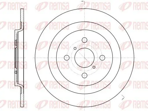 Bremsscheibe REMSA 61173.00 Bild Bremsscheibe REMSA 61173.00
