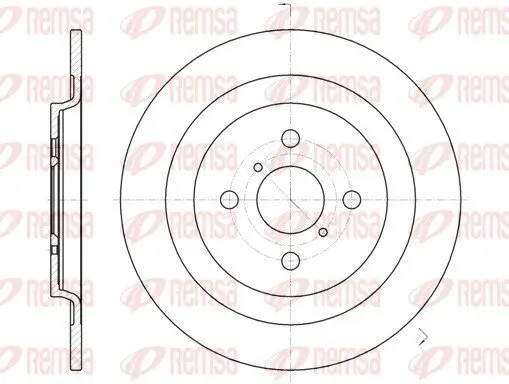 Bremsscheibe Hinterachse REMSA 61173.00 Bild Bremsscheibe Hinterachse REMSA 61173.00