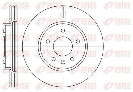 Bremsscheibe Vorderachse REMSA 61183.10