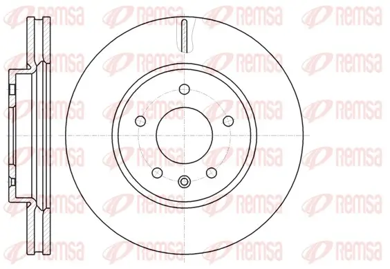 Bremsscheibe Vorderachse REMSA 61183.10