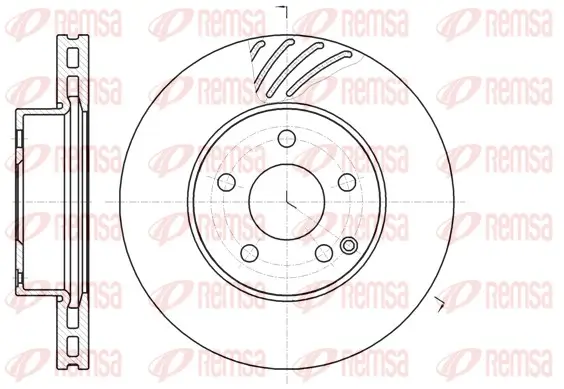 Bremsscheibe Vorderachse REMSA 61184.10