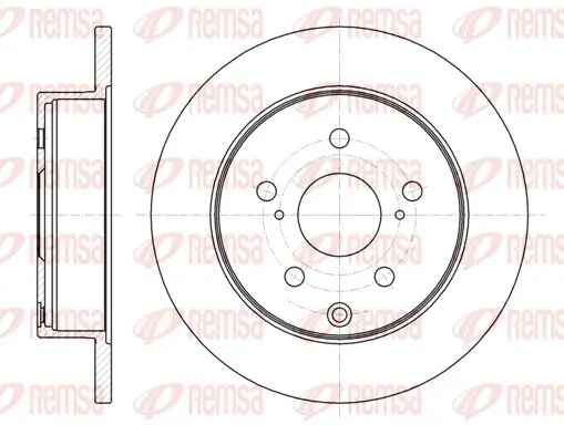Bremsscheibe Hinterachse REMSA 61188.00
