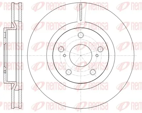 Bremsscheibe Vorderachse REMSA 61189.10 Bild Bremsscheibe Vorderachse REMSA 61189.10
