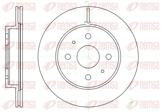 Bremsscheibe REMSA 61190.10