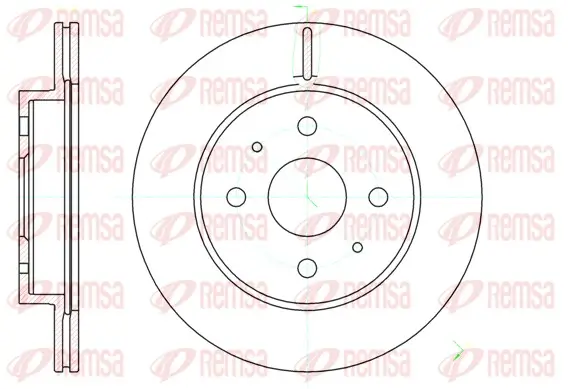 Bremsscheibe Vorderachse REMSA 61190.10
