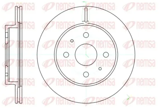 Bremsscheibe Vorderachse REMSA 61190.10 Bild Bremsscheibe Vorderachse REMSA 61190.10