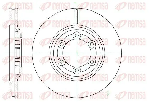 Bremsscheibe Vorderachse REMSA 61193.10
