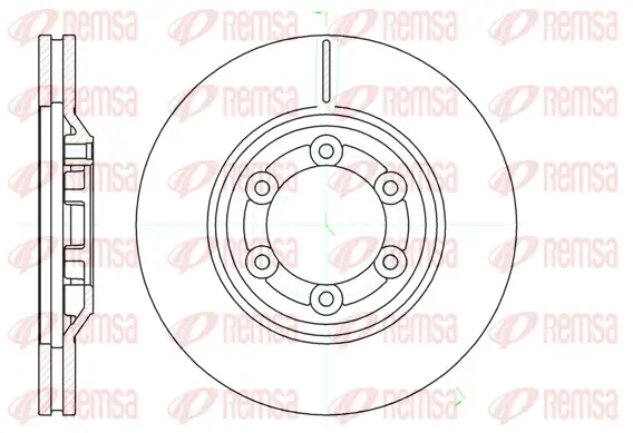 Bremsscheibe Vorderachse REMSA 61193.10