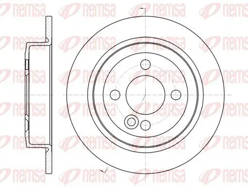 Bremsscheibe Hinterachse REMSA 61195.00
