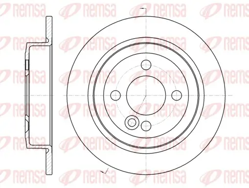Bremsscheibe Hinterachse REMSA 61195.00