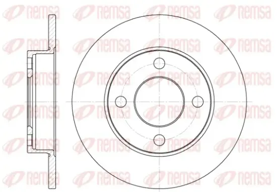 Bremsscheibe Hinterachse REMSA 6120.00 Bild Bremsscheibe Hinterachse REMSA 6120.00