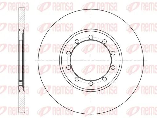Bremsscheibe Hinterachse REMSA 61201.00 Bild Bremsscheibe Hinterachse REMSA 61201.00