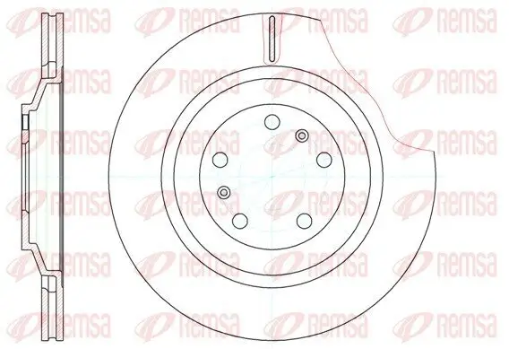 Bremsscheibe Hinterachse REMSA 61206.10