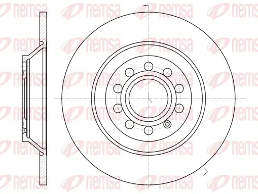 Bremsscheibe Hinterachse REMSA 61207.00 Bild Bremsscheibe Hinterachse REMSA 61207.00