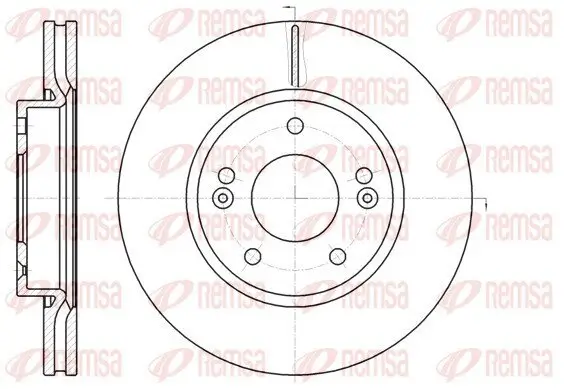 Bremsscheibe Vorderachse REMSA 61208.10