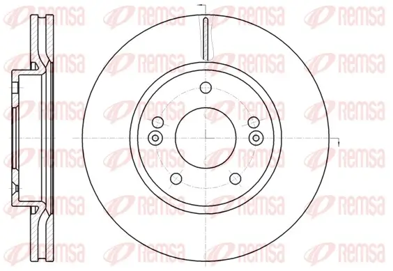 Bremsscheibe Vorderachse REMSA 61208.10