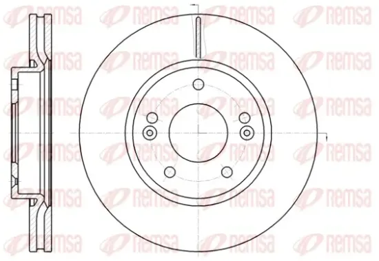 Bremsscheibe Vorderachse REMSA 61208.10 Bild Bremsscheibe Vorderachse REMSA 61208.10